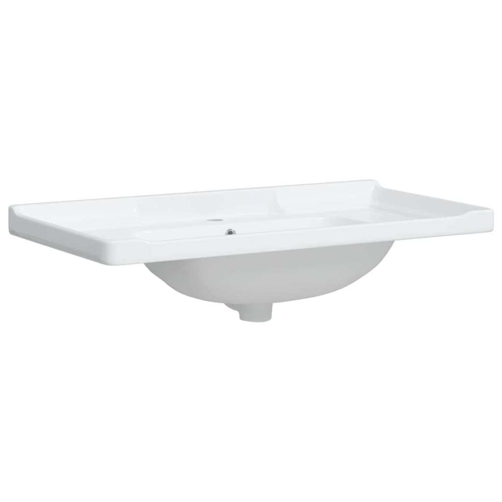 Lavandino da Bagno Bianco 91,5x48x23cm Rettangolare in Ceramica - homemem39