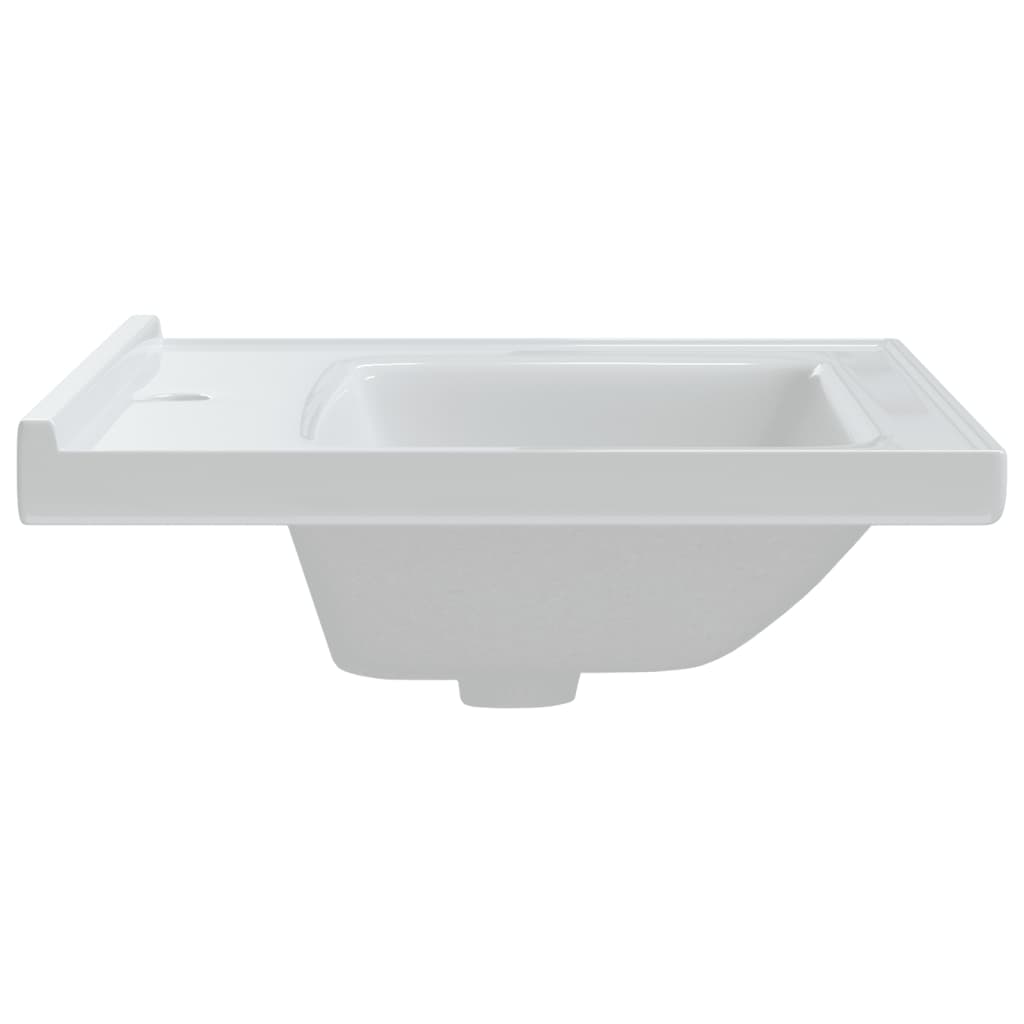 Lavandino da Bagno Bianco 61x48x19,5cm Rettangolare in Ceramica - homemem39