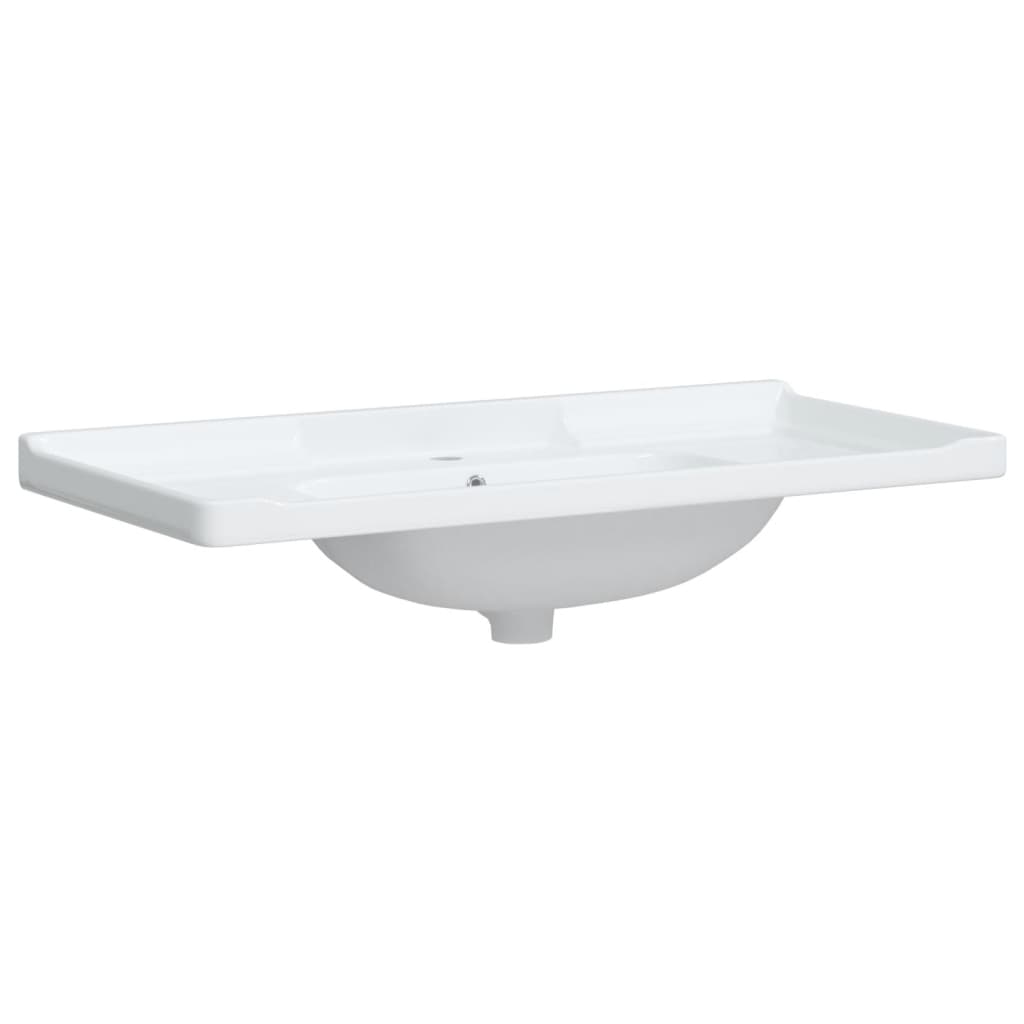 Lavandino da Bagno Bianco 71x48x19,5cm Rettangolare in Ceramica - homemem39