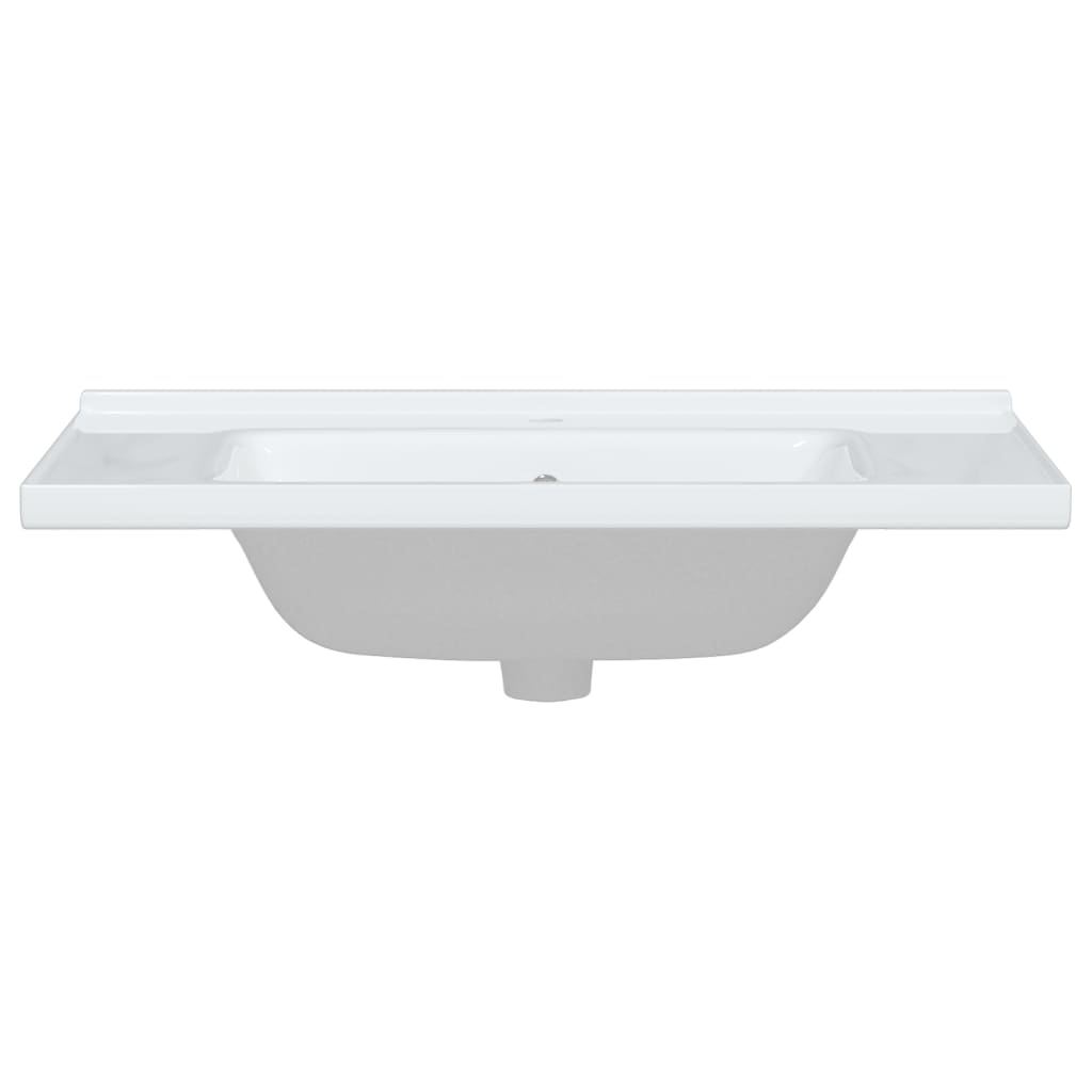 Lavandino da Bagno Bianco 81x48x19,5cm Rettangolare in Ceramica - homemem39