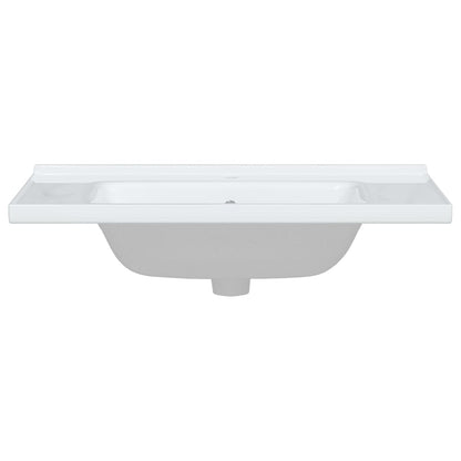 Lavandino da Bagno Bianco 81x48x19,5cm Rettangolare in Ceramica - homemem39