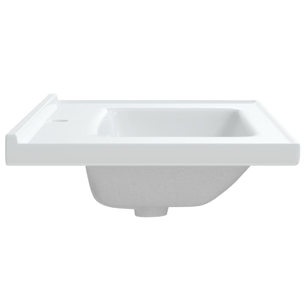 Lavandino da Bagno Bianco 81x48x19,5cm Rettangolare in Ceramica - homemem39