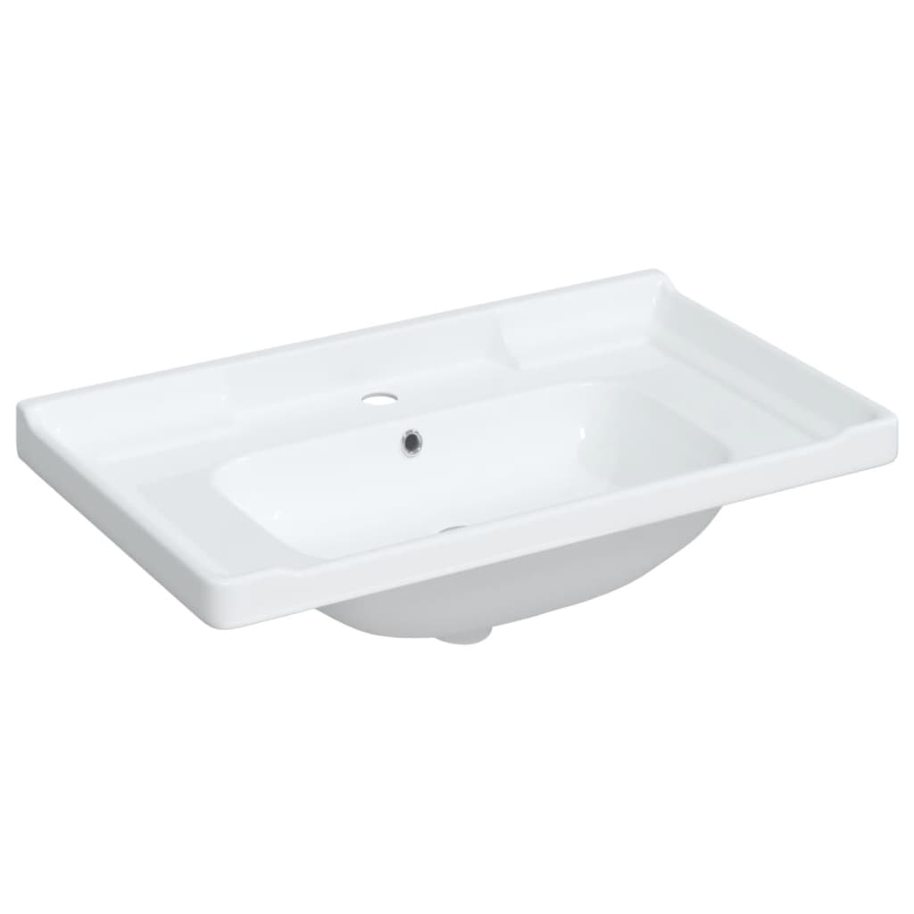 Lavandino da Bagno Bianco 91,5x48x19,5 cm Rettangolare Ceramica - homemem39