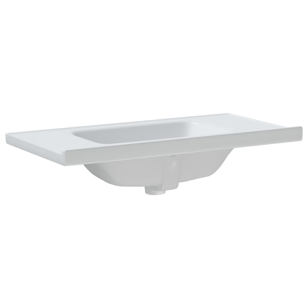 Lavandino da Bagno Bianco 91,5x48x19,5 cm Rettangolare Ceramica - homemem39