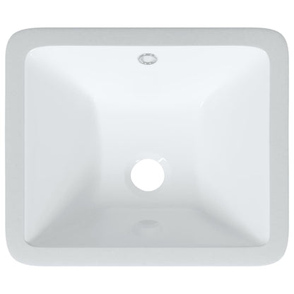 Lavandino da Bagno Bianco 36,5x32x15,5 cm Rettangolare Ceramica - homemem39