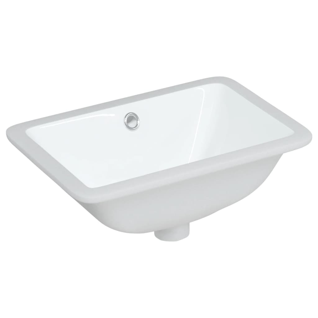 Lavandino da Bagno Bianco 41,5x26x18,5 cm Rettangolare Ceramica - homemem39