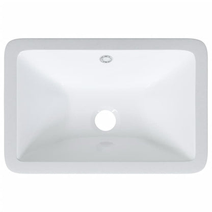 Lavandino da Bagno Bianco 41,5x26x18,5 cm Rettangolare Ceramica - homemem39