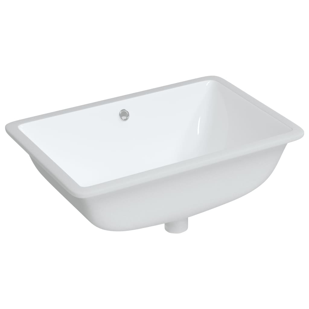 Lavandino da Bagno Bianco 60x40x21 cm Rettangolare in Ceramica - homemem39