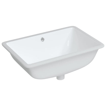 Lavandino da Bagno Bianco 60x40x21 cm Rettangolare in Ceramica - homemem39