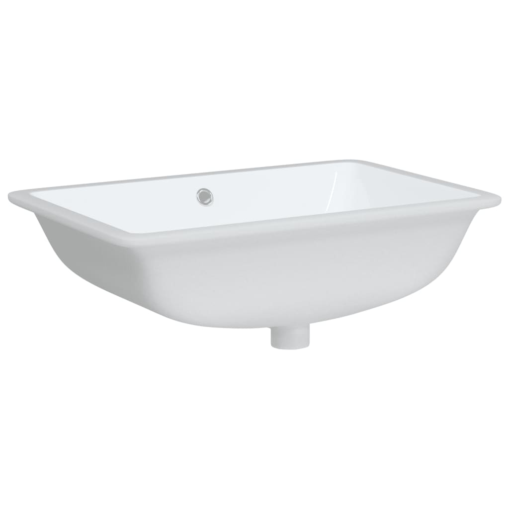 Lavandino da Bagno Bianco 60x40x21 cm Rettangolare in Ceramica - homemem39