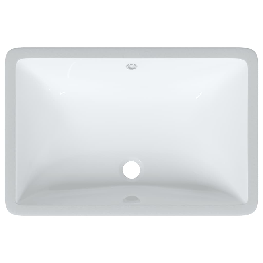 Lavandino da Bagno Bianco 60x40x21 cm Rettangolare in Ceramica - homemem39