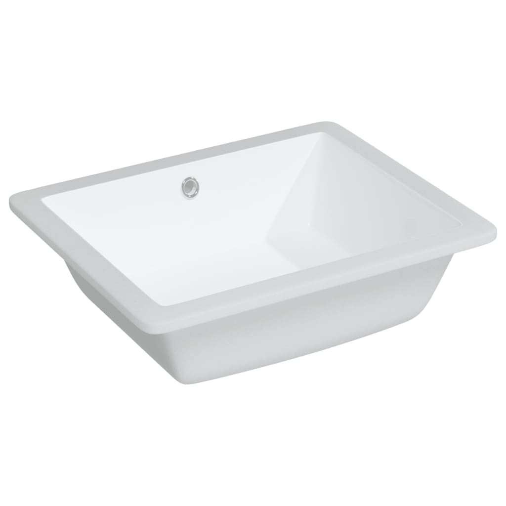 Lavandino da Bagno Bianco 50x40,5x18,5 cm Rettangolare Ceramica - homemem39