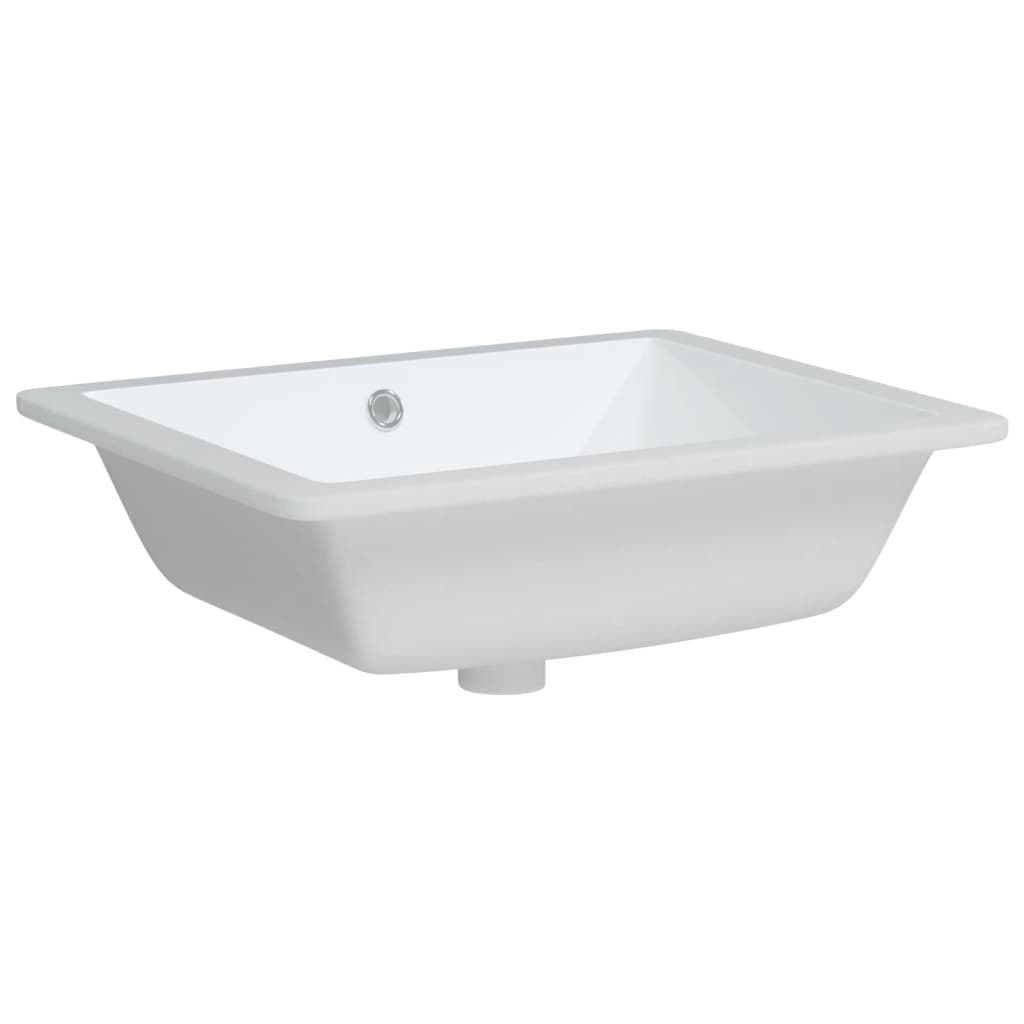 Lavandino da Bagno Bianco 50x40,5x18,5 cm Rettangolare Ceramica - homemem39