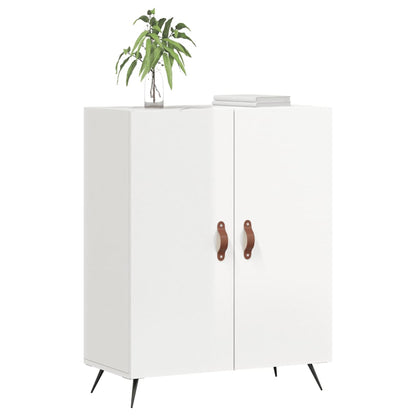 Credenza 69,5x34x90 cm in Legno Multistrato Bianco Lucido - homemem39