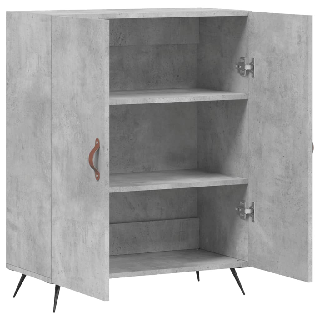 Credenza Grigio Cemento 69,5x34x90 cm in Legno Multistrato - homemem39