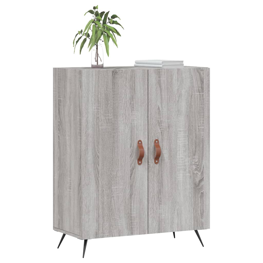 Credenza Grigio Sonoma 69,5x34x90 cm in Legno Multistrato - homemem39