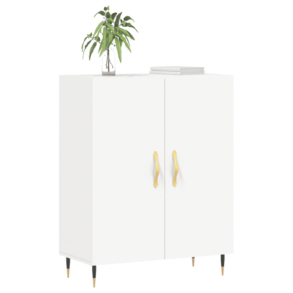 Credenza Bianca 69,5x34x90 cm in Legno Multistrato - homemem39