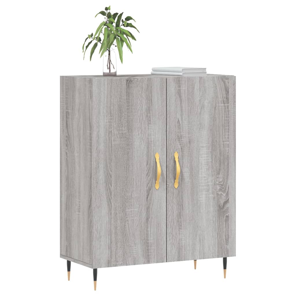 Credenza Grigio Sonoma 69,5x34x90 cm in Legno Multistrato - homemem39