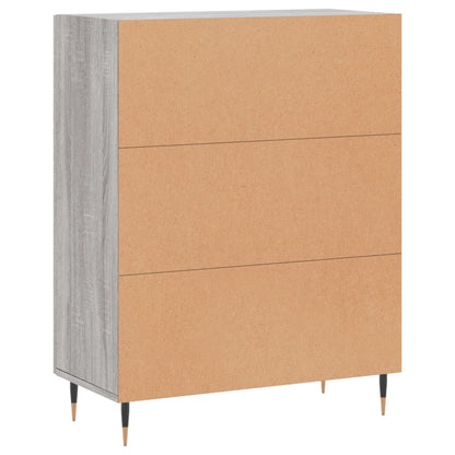 Credenza Grigio Sonoma 69,5x34x90 cm in Legno Multistrato - homemem39