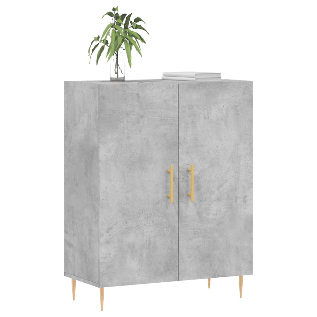 Credenza Grigio Cemento 69,5x34x90 cm in Legno Multistrato - homemem39