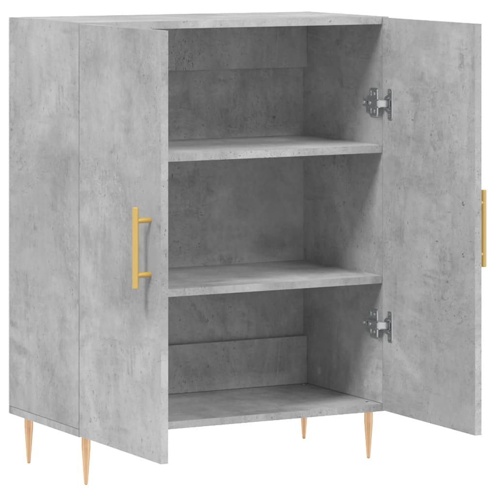 Credenza Grigio Cemento 69,5x34x90 cm in Legno Multistrato - homemem39