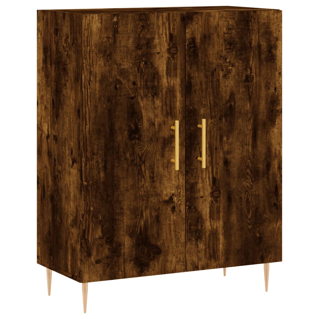 Credenza Rovere Fumo 69,5x34x90 cm in Legno Multistrato - homemem39