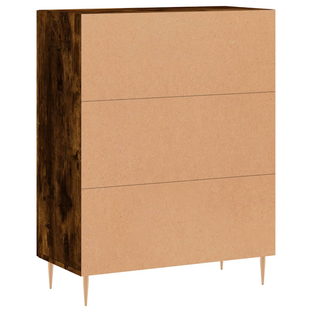 Credenza Rovere Fumo 69,5x34x90 cm in Legno Multistrato - homemem39