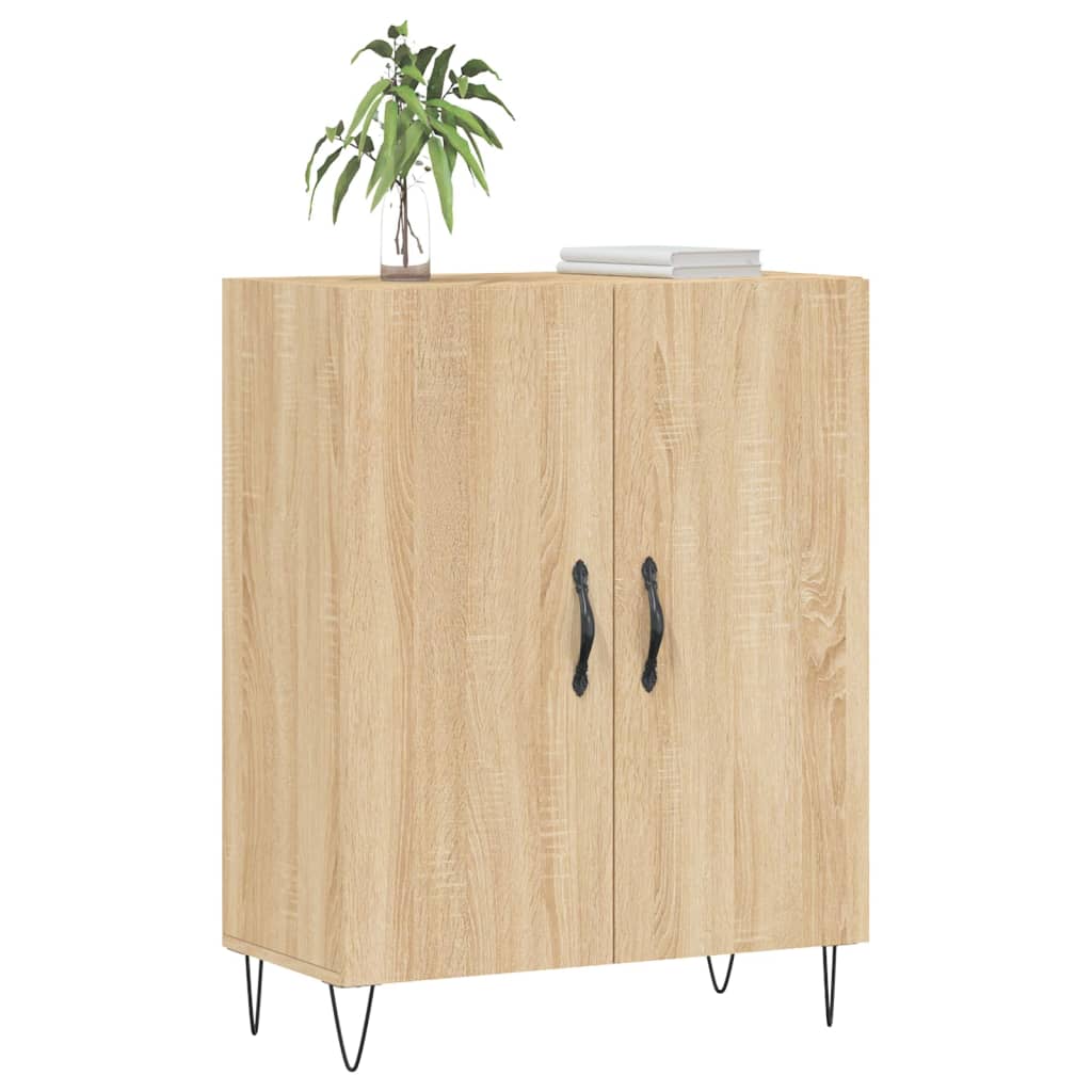 Credenza Rovere Sonoma 69,5x34x90 cm in Legno Multistrato - homemem39