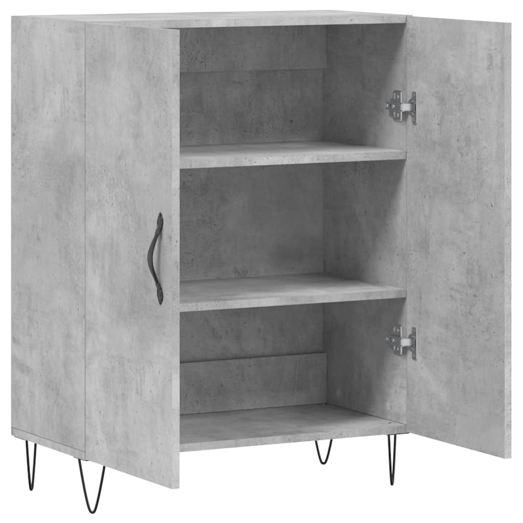 Credenza Grigio Cemento 69,5x34x90 cm in Legno Multistrato - homemem39