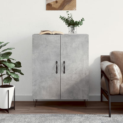 Credenza Grigio Cemento 69,5x34x90 cm in Legno Multistrato - homemem39