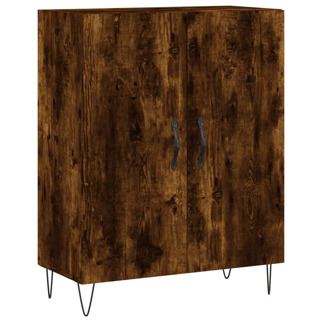 Credenza Rovere Fumo 69,5x34x90 cm in Legno Multistrato - homemem39