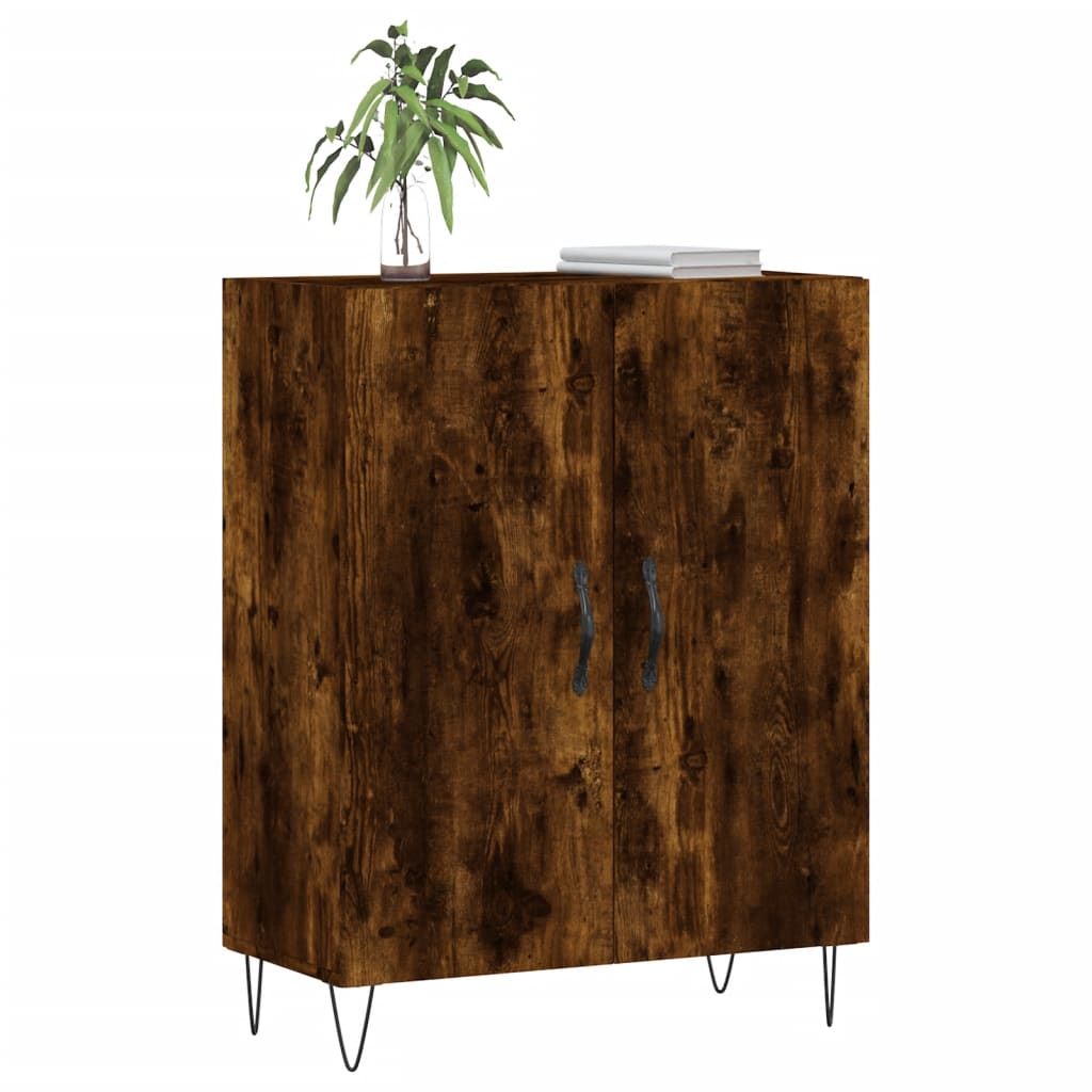 Credenza Rovere Fumo 69,5x34x90 cm in Legno Multistrato - homemem39