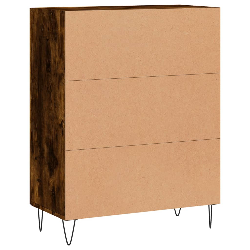 Credenza Rovere Fumo 69,5x34x90 cm in Legno Multistrato - homemem39