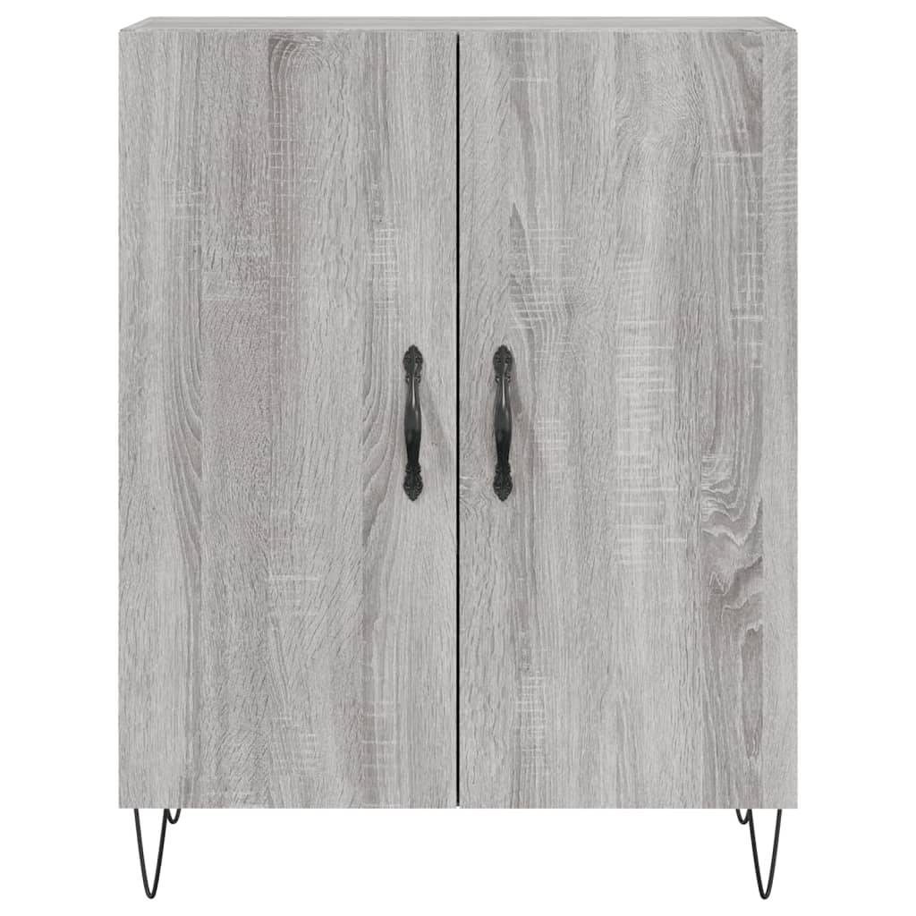 Credenza Grigio Sonoma 69,5x34x90 cm in Legno Multistrato - homemem39