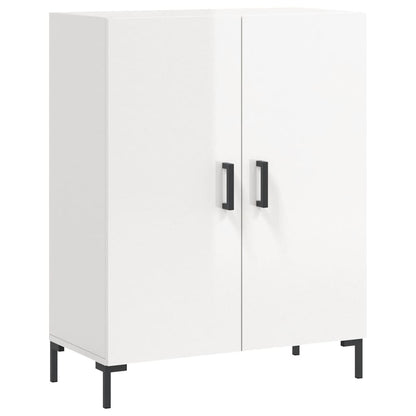 Credenza 69,5x34x90 cm in Legno Multistrato Bianco Lucido - homemem39