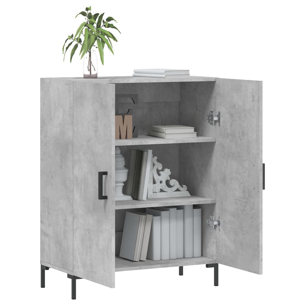 Credenza Grigio Cemento 69,5x34x90 cm in Legno Multistrato - homemem39