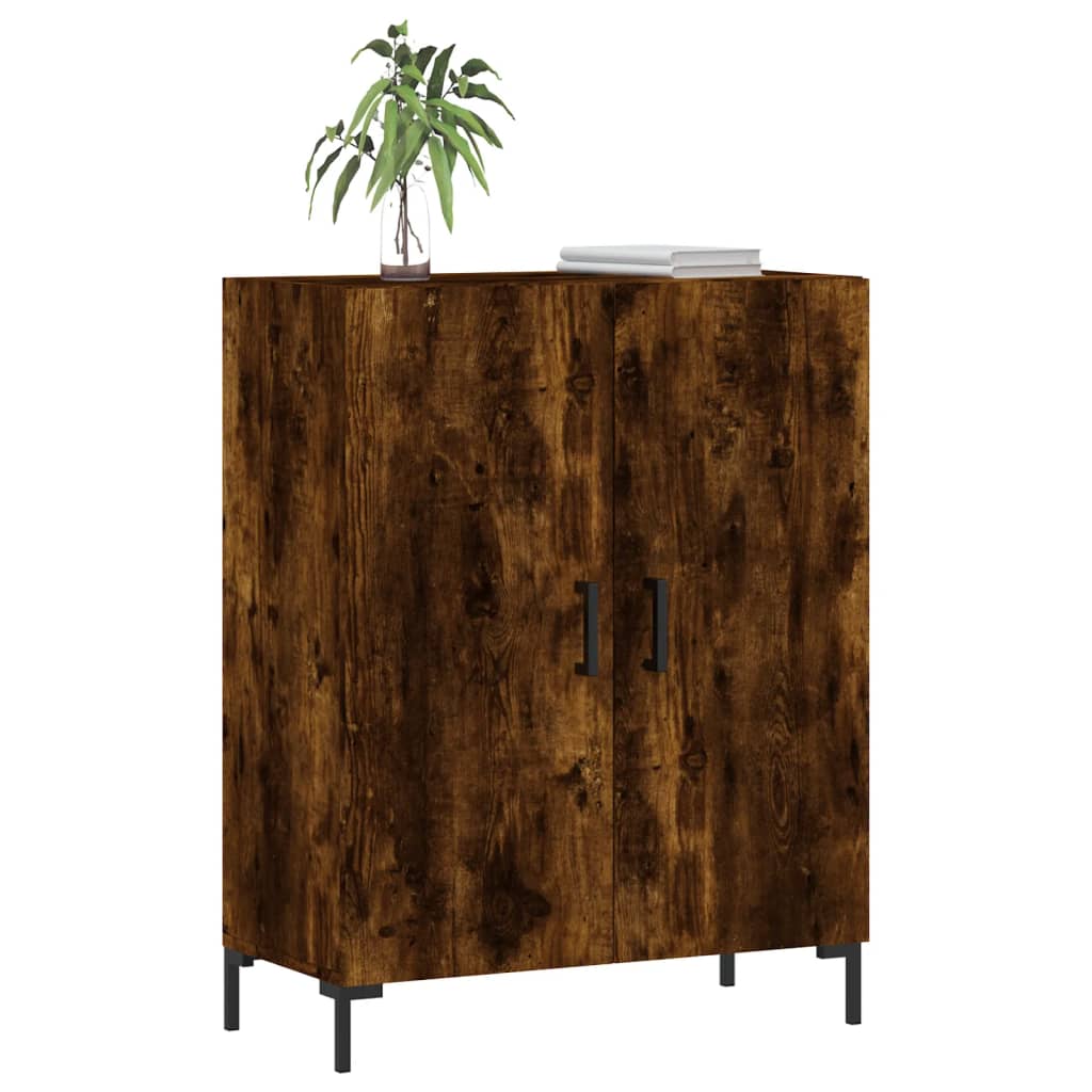 Credenza Rovere Fumo 69,5x34x90 cm in Legno Multistrato - homemem39