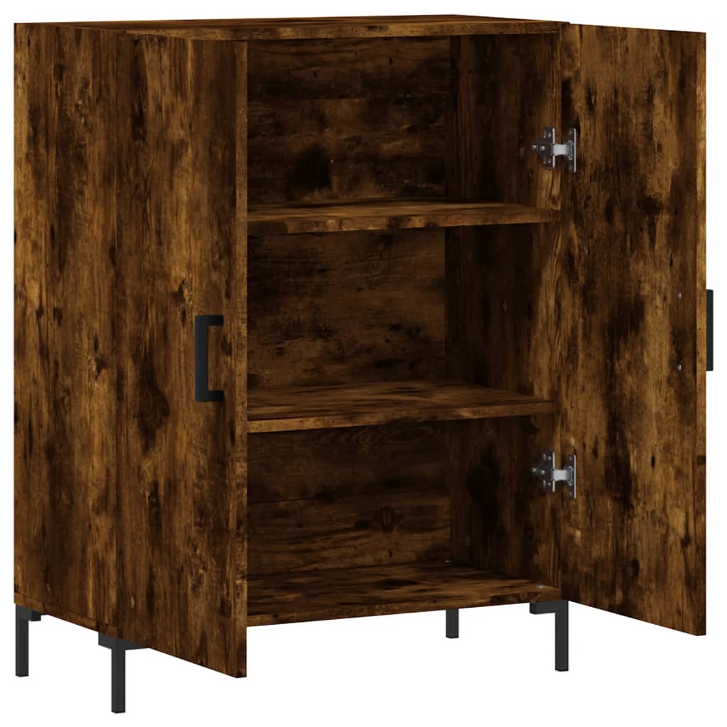 Credenza Rovere Fumo 69,5x34x90 cm in Legno Multistrato - homemem39