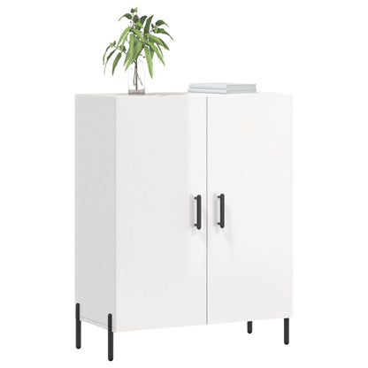 Credenza 69,5x34x90 cm in Legno Multistrato Bianco Lucido - homemem39