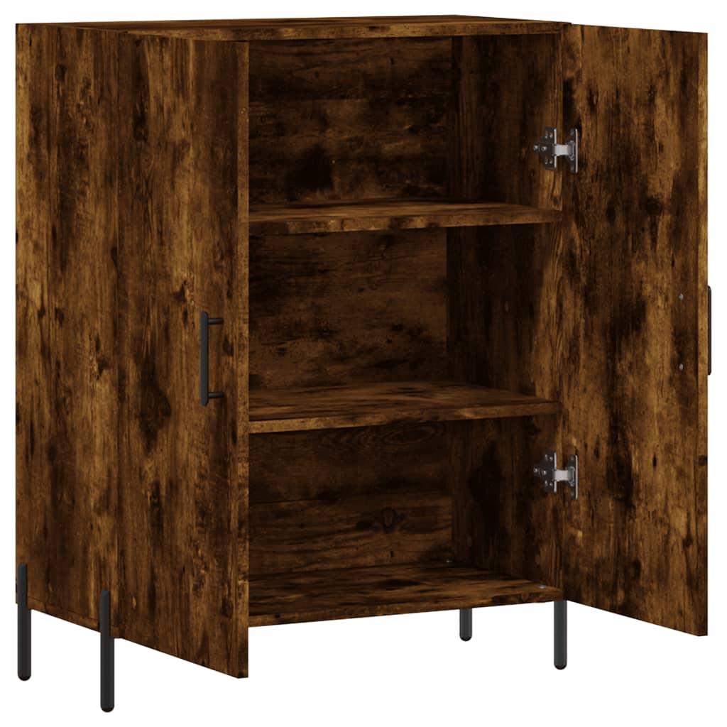 Credenza Rovere Fumo 69,5x34x90 cm in Legno Multistrato - homemem39