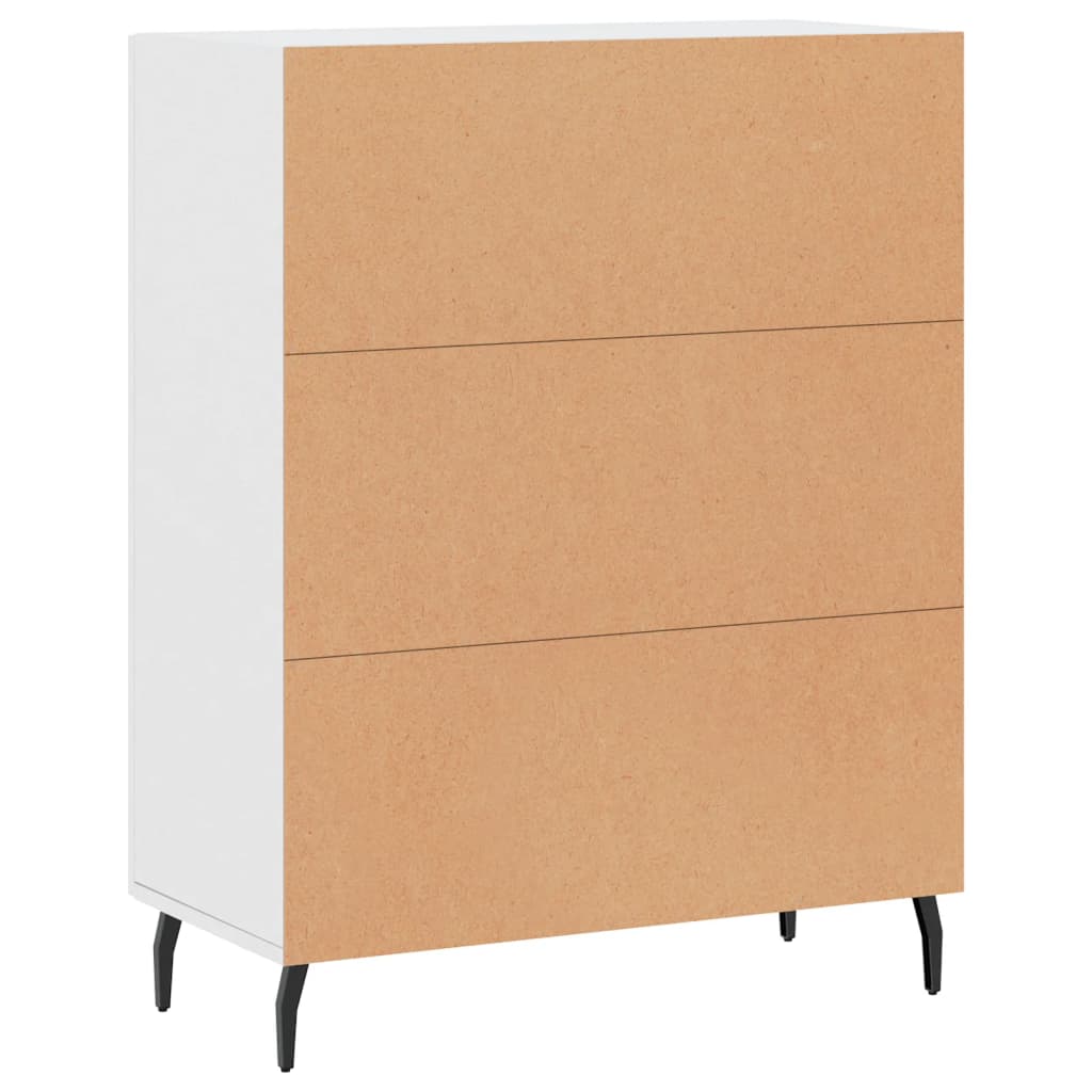 Credenza Bianca 69,5x34x90 cm in Legno Multistrato - homemem39