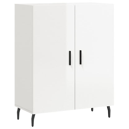 Credenza 69,5x34x90 cm in Legno Multistrato Bianco Lucido - homemem39