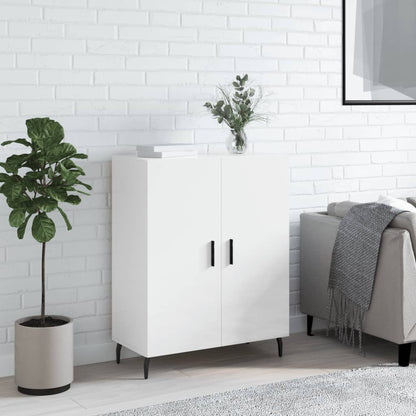 Credenza 69,5x34x90 cm in Legno Multistrato Bianco Lucido - homemem39