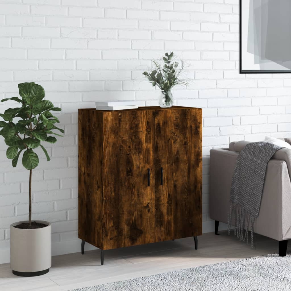 Credenza Rovere Fumo 69,5x34x90 cm in Legno Multistrato - homemem39