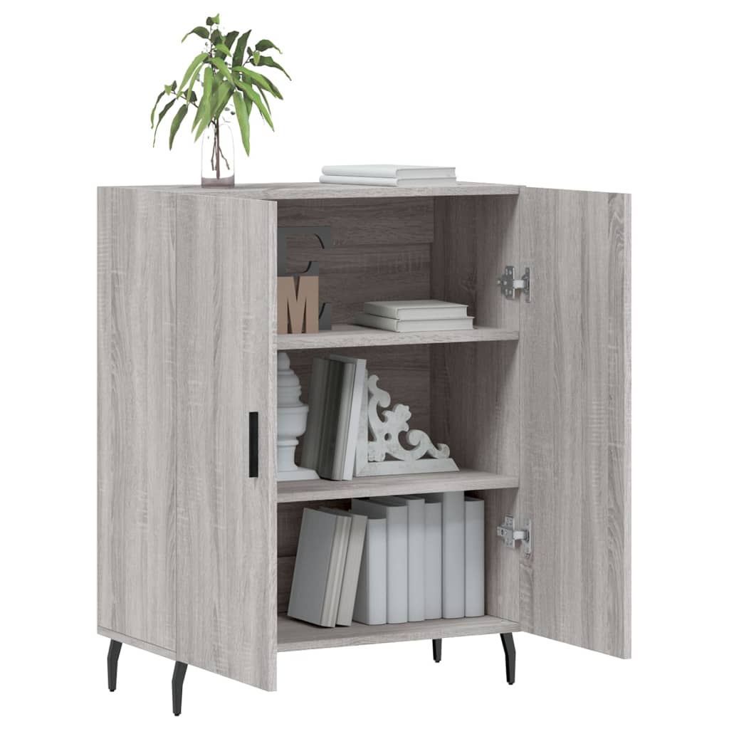 Credenza Grigio Sonoma 69,5x34x90 cm in Legno Multistrato - homemem39