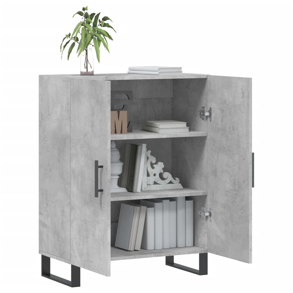 Credenza Grigio Cemento 69,5x34x90 cm in Legno Multistrato - homemem39