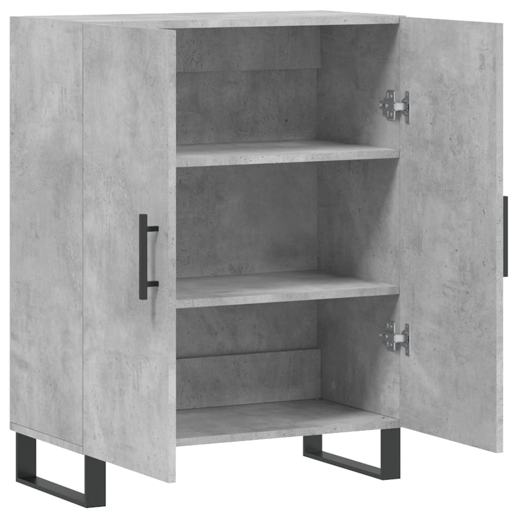 Credenza Grigio Cemento 69,5x34x90 cm in Legno Multistrato - homemem39