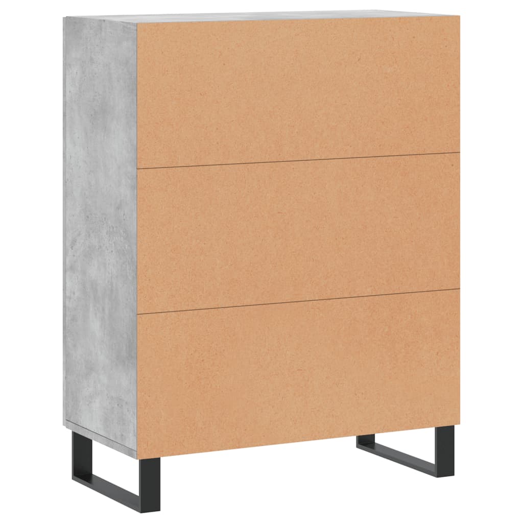 Credenza Grigio Cemento 69,5x34x90 cm in Legno Multistrato - homemem39