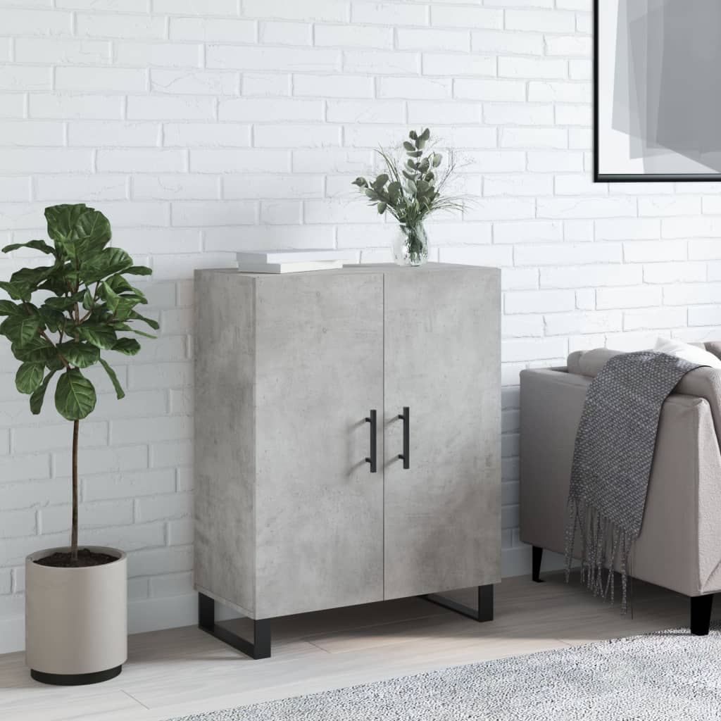 Credenza Grigio Cemento 69,5x34x90 cm in Legno Multistrato - homemem39