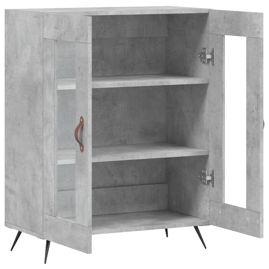 Credenza Grigio Cemento 69,5x34x90 cm in Legno Multistrato - homemem39